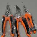 3 Pcs Garden Shears, Stainless Steel Gardening Scissors, Pruning Shears for Gardening, Pruning Scissors for Flowers Fruit Tree