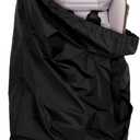 LIHAO Stroller Travel Bag, Gate Check Bag for Car Seat, Waterproof Travel Carry Bag, 600D Oxford, Black (60x112 cm)