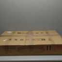 DLLT 65W Dimmable LED Flush Mount Ceiling Light with Remote, 32" Oval Brush Nickel Finish Close to Ceiling Light Fixture for Bedroom/Living Room/Kitchen Lighting, 3CCT Adjustable, Black