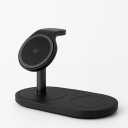 3 in 1 Wireless Charger for iPhone, Apple Watch, AirPods  Charging Station Stand for Multiple Devices, Fast Wireless Charging Dock for iPhone 12+, Watch Series, AirPods Pro (Black)