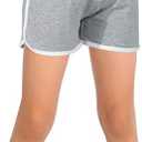 GORLYA 2 Pack Girl's Active Wear Play up Workout Gym Athletic Sport Running Casual Dolphin Shorts (Gray)