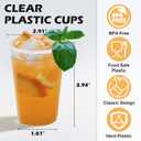 Clawsoff 1000 Pack 9 oz Clear Plastic Cups, Small Plastic Cup Bulk, Clear Disposable Cocktail Cup, Cold Party Drinking Cups for Picnics, Ceremonies, Events