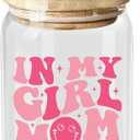 NewEleven Gifts For Girl Mom - Gift For A Mom Of Girls, Pregnant Moms, Expecting Moms, Mama, Mother To Be, Mommy To Be, First Time Mommy - 16 Oz Coffee Glass