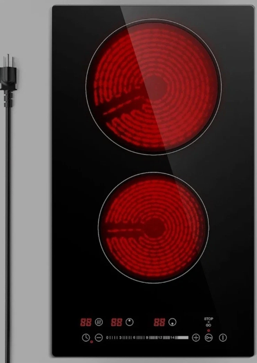 Stovetop Cooker Portable 2 Burners Small Cooktop