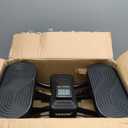 Stair Stepper, Portable Rock Stepper Side to Side at Home with Resistance Bands & Non-Slip Mat, Track Time, Calories with Digital Display for Efficient Calorie Burn, 18.9*10.63*9.06Inch (Black)