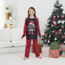 Family Matching Christmas Pajamas Set, Cute Elk Sleepwear for Boys Girls Dad Mum (L)