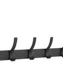 Optish Over The Door Hooks, Door Hanger Hooks for Hanging, Over The Doors Towel Racks for Bathroom with 12 Coat Hook, Coat Rack Dorm Essentials Bathroom Accessories 1 Pack, Black