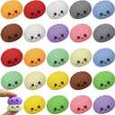 24PCS Dumpling Squishy Pack, 12 Colors 2 Each â€“ Taba Squishies Kawaii Squishy Fidget Toys for Kids, Cute Squishy Dumpling Stress Relief Party Favors Birthday Gifts