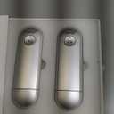 Wireless HDMI Transmitter and Receiver, Plug and Play 2025 Upgraded LED Display, 4K Decode & 1080P Output,Portable 2.4G/5G Wireless HDMI Extender (Silver)