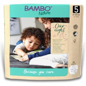 Bambo Nature Overnight Baby Diapers (Size 3 to 6), Size 5, 88 Count