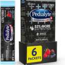 Pedialyte AdvancedCare Plus Electrolyte Powder, Has 33% More Electrolytes and PreActiv Prebiotics, Berry Frost, 6 Powder Packets, Best By: 12/01/2026