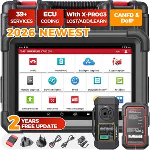 Launch X431 1MM0 Plus with PROG3 Tool, All-System Diagnostics, ECU Coding Scan Tool, 39+ Services, Bi-Directional Control, 2-Year Updating