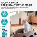 4 x Catnip Spray for Cats, Catnip Spray for Indoor Cats, Catnip for Cats and Kittens, Natural Catnip, Mess-Free Kitten Catnip Mist Spray to Relieve Stress, Revitalizes Toys & Vitality, 6.76 Oz