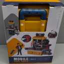 Kids Tool Bench with Kids Tool Set, Three Modes Toddler Tool Bench with Electric Drill Set, Pretend Construction Toys Kid Workbench, Toddler Workbench Tool Bench for Kid Ages 3-5 6-8