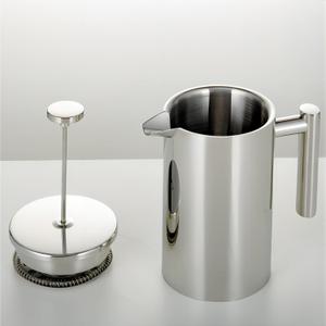 French Press Coffee Maker, 12 Oz Stainless Steel, Triple Mesh Filter, Double Wall Insulated, for Coffee & Tea, Portable for Home, Office, Camping & Travel