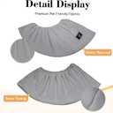 Polar Fleece Cat Sling Carrier  Fixed Elastic Strap for Snuggling, Ultra-Soft Hands-Free Pet Cuddle Bag for Indoor Use, Fits Pets 3-13 lbs (Dark Gray, Medium)