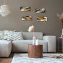 4 Pieces Christian Orange Bathroom Decor Black and Gold Wall Art Religious Prayer Decor Inspirational Abstract Wooden Christian Signs for Living Room Office Bedroom Bathroom(Orange,10x4")