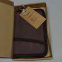 UESAN Waxed Canvas Cover for Pocket Notebooks & Journals, Personal Organizers with Zipper & Pen Holder, Water Resistant Notebook Wallet for 3.5" x 5.5" Mini Field Journal