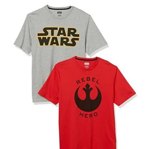 Star Wars Shirts 2 Pcs, Red and Gray 4XLT