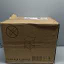 CangLong Faux Leather Back and Footrest Modern Counter Stool Chair Height for Pub Coffee Home Dinning Kitchen, Set of 2, Brown