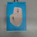 Rapoo MT760 PRO Wireless Mouse, NearLink + Bluetooth 5.0 Multi-Device, 12K DPI, 2K Polling, Ergo for Work & Gaming, 11 Programmable Buttons, On-Board Memory, Quiet Clicks, USB-C, 120 Days Battery Life (Light Grey)