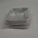 20-Pack Disposable Aluminum Foil Tins - Heavy Duty Square Cake & Baking Pans with Plastic Dome Lids