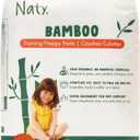 Naty Bamboo Viscose Training Pants – Silky Soft, Potty Training Underwear, Plant Based Pull ups, Dermatologically Tested for Sensitive Skin & Super Absorbent (Size 6, 68 Count)
