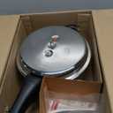 Prestige 5L Alpha Deluxe Induction Base Stainless Steel Deep Pressure Pan, 5.0-Liter, Silver