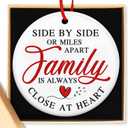 TEEZWONDER Family Christmas Ornament Gifts for Women Men - Ceramic Christmas Ornaments 2025 for Tree Decorations for Mom Dad Grandma Grandpa, Sister Brother Gift Ideas for Xmas