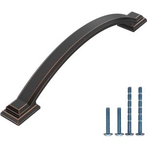 AOOTOCH 10 Pack 5 inch Cabinet Pulls Oil Rubbed Bronze Cabinet Handles Drawer Pulls for Kitchen Cabinet Cupboard