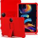 ATOOZ for TCL NXTPAPER 11 Plus Tablet Case 2025 (9649X) with PC Stand Soft Silicone Kids Case for TCL NXTPAPER 11 Plus 11.5 Inch (Red)