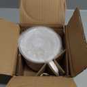 Ceramic Soup Bowl with Lid & Handle: 32 oz Microwave Safe Food Container for Ramen Noodles Cereal Leftovers - Extra Large Mugs for Breakfast Lunch Picnic Camping - White, Set of 1