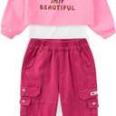 Peacolate 2-7T Spring Fall Summer Little Girls 3pcs Clothing Set White Tank Top Green T Shirt and Jeans for Kids Baby (5-6 Years)