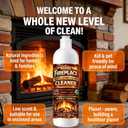 Fireplace Cleaning Set Fireplace Soot Remover with Scrub Brush for Brick, Stone, Rock, Tile, and Marble Nonabrasive Brick Cleaner, Gentle Formula for Bricks & Glass Indoor and Outdoor,16.91 oz