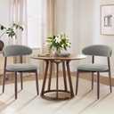 COLAMY Wooden Dining Chairs Set of 2, Upholstered Kitchen Side Chair, Green