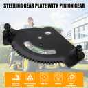 RANSOTO 717-1550 Steering Gear Plate with Pinion Gear Compatible with Mtd Cub Cadet LT1018 LT1022 LT1040 LT1042 LT1046 LT1050 LTX1040 LTX1042 LTX1046 Troy Bilt Replaces 717-1550F 717-1550 7171554