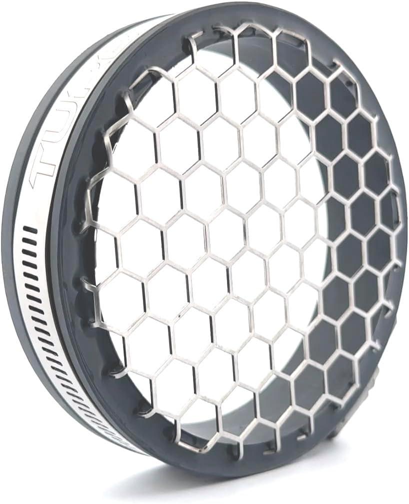 Turbo-Guard MAXX Screen Filter - 4" (4 inch inlet) (4.00) 100mm Turbo screen race air filter Seafoam, Grey, Neon Green (Grey)