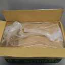 Ginkgo 100 Pcs Paper Gift Bags with Handles, Medium Size Brown Paper Bags 8x4.25x10.25 Inch, Kraft Bag Bulk for Party, Favor, Holiday, Goodie, Grocery and Shopping