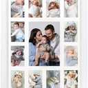 Hodeframe 12 month photo frame,my first year photo board,K-12 Collage Photo Frame for Baby First Year Keepsake, 12x16 Multi Picture Frame-13 Opening,Great for Children's Photos, Portrait