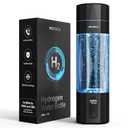 Upgrade Hydrogen Water Bottle, Up to 6400PPB Hydrogen Water Generator -SPE PEM Tech, 7 OZ Food-Grade PC Hydro Water Machine, Health Care Gifts for Husband, Wife, Family, Friends, Travel (Black)