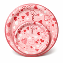 Pre 140 Pcs Pink Disposable Plates
