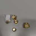 5 Pack Brass Flare Cap Compression Stop Valve Cap 45 Degree Flare Tube Gas Line Cap Pipe Fittings for 1/4" 5/16" 3/8" 1/2" 5/8" Tube OD 5 Sizes Set (kit)