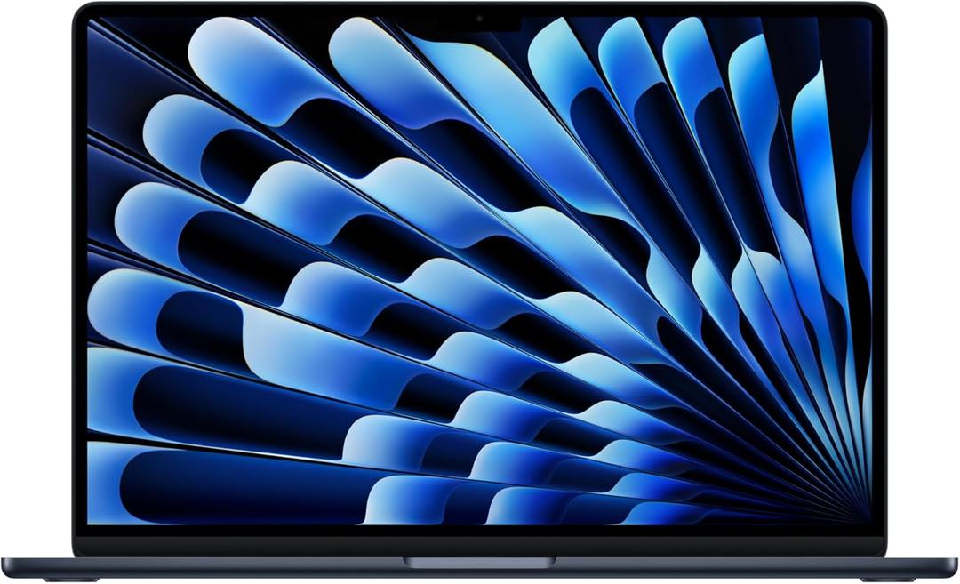 Apple 2026 MacBook Air 15-inch Laptop with M5 chip: Built for AI, 15.3-inch Liquid Retina Display, 24GB Unified Memory, 1TB SSD, 12MP Center Stage Camera, Touch ID, Wi-Fi 7, Midnight