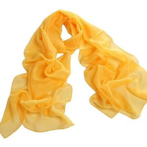 Tapp Collections Fashionable Soft Chiffon Scarf (Solid / Golden Yellow)