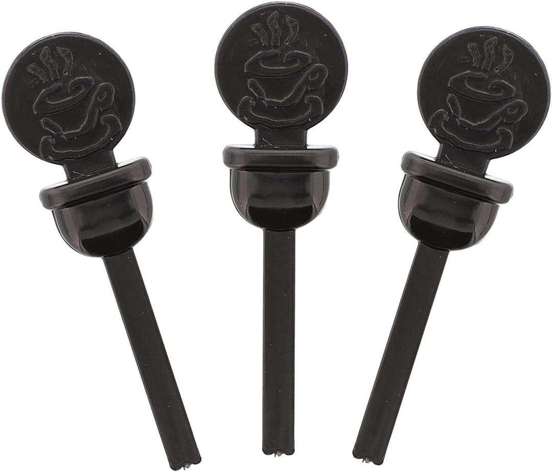 StixToGo Black Circle Beverage Plug for Disposable Lids, Package of 400