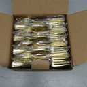 200 Pack Gold Mini Forks - 4 Inch Dessert Forks - Heavy duty Mini Forks For Appetizers, Tastings, Cocktails, Dessert Cups, BPA Free Small Gold Forks