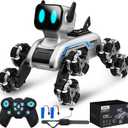 SIMREX Robot Dog RC Stunt Car Toys - Gesture Sensing Remote Control car with Mecanum Wheels, LED Eyes, 3 Sound Effects, Birthday Gift for Kids Boys Girls