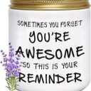 BFJLIFE Candles Gifts for Women Unique Inspirational Galentines Valentines Day Christmas Birthday Self Care Relaxation Spa Gifts for Her Sister Friend Wife Girlfriend Lavender Scented Candle