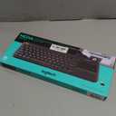 Logitech K400 Plus Wireless Touch TV Keyboard with Easy Media Control and Built-in Touchpad, HTPC Keyboard for PC-Connected TV, Windows, Android, ChromeOS, Laptop, Tablet - Black