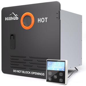 65,000 BTU RV Tankless Water Heater, Max 3.9 GPM,with 15'' x 15'' Black Door and On Instant Hot Water Heater,DC 12V,CSA Certificated 9,800 ft High Altitude Performance, Compatible with all RVs (Black)